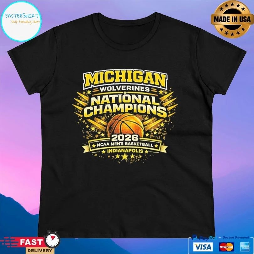 Michigan Wolverines National Champions Ncaa Men’s Basketball Indianapolis 2026 T-shirt