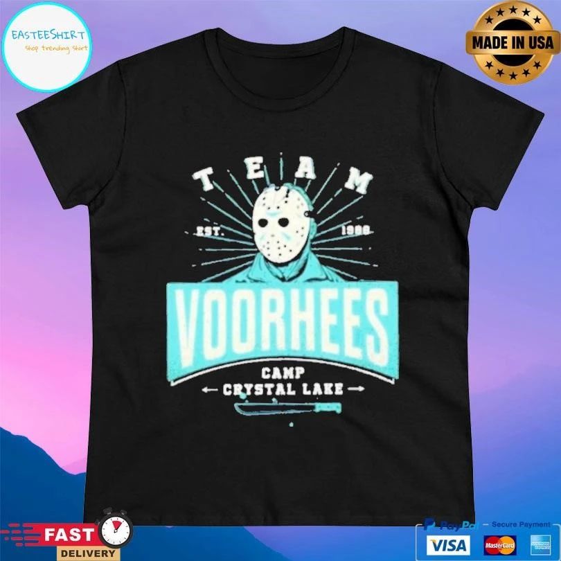 Team Voorhees Camp Crystal Lake Halloween 2025 T-shirts
