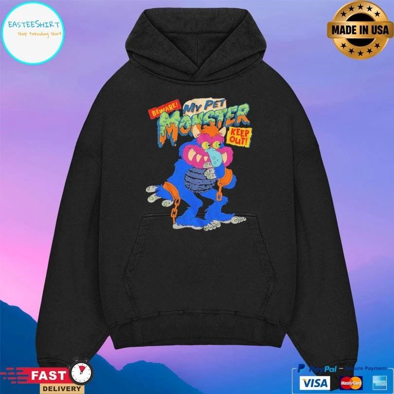 Beware Keep Out Illustration My Pet Monster T-shirts