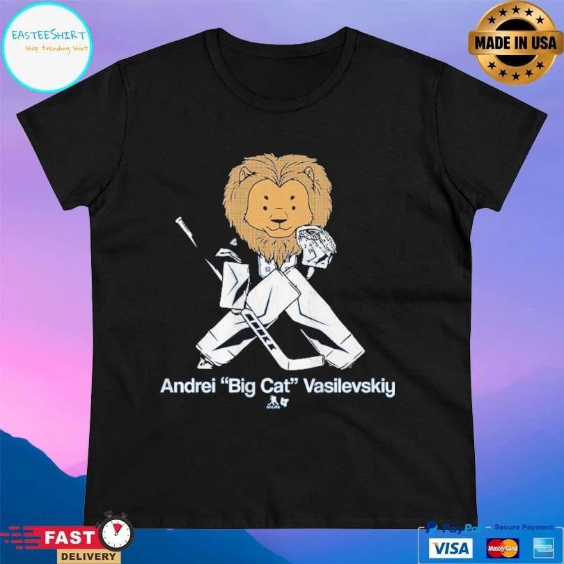 Tampa Bay Lightning Andrei Vasilevskiy Big Cat Guy T-shirts