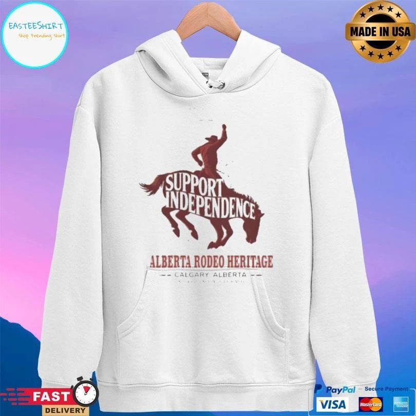 Support Independence Alberta Rodeo Heritage Once A Province Now A Country T-shirts