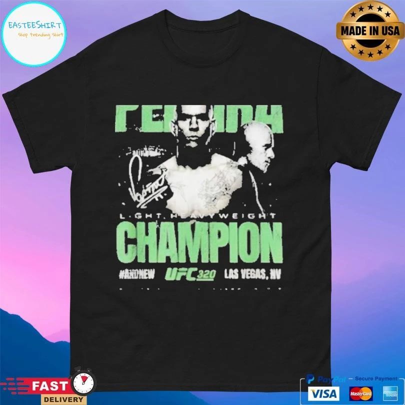 Alex Pereira Ufc 320 And New World Light Heavyweight Champion 2025 T-shirts
