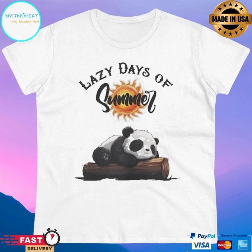Lazy Days Of Summer Panda T-shirts