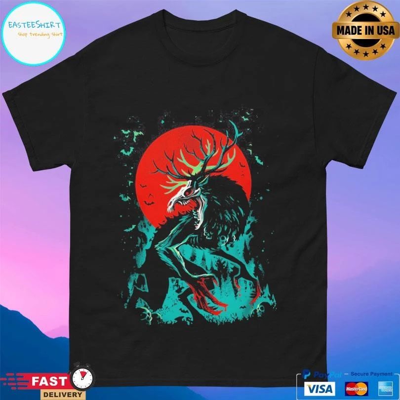 Wendigo The Devouring Evil Blood Moon T-shirts