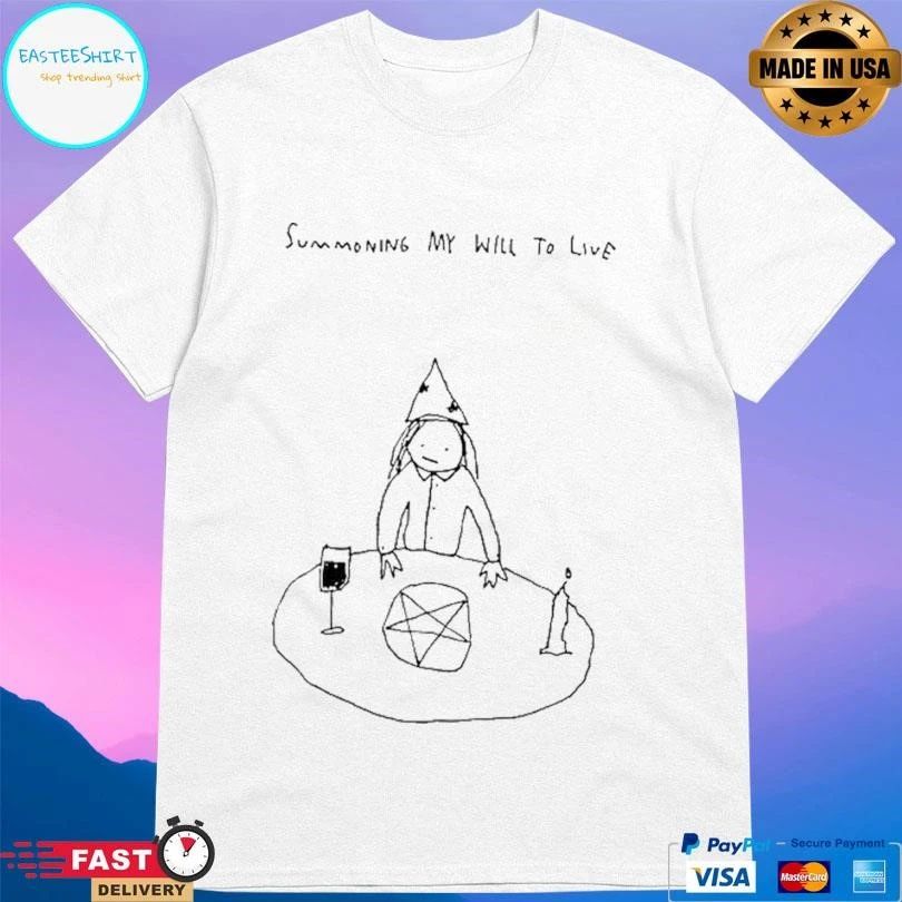 Classic Summoning My Will To Live Drawing T-shirts