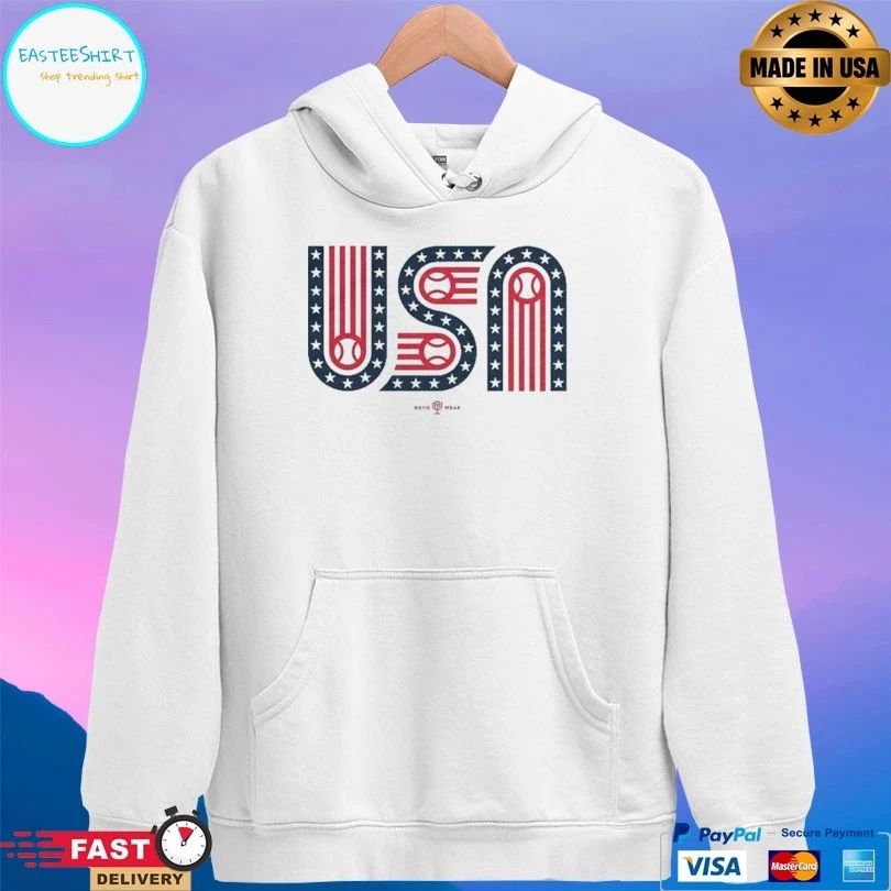 USA Stars Stripes And Baseball T-shirts