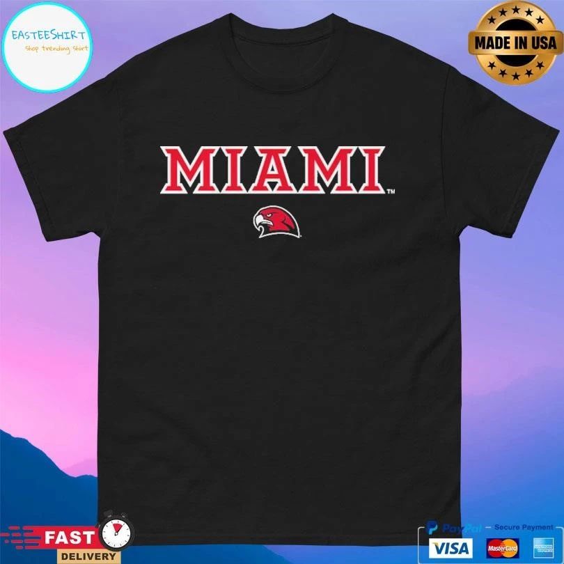 Miami Oh Redhawks Basketball Wordmark T-shirts