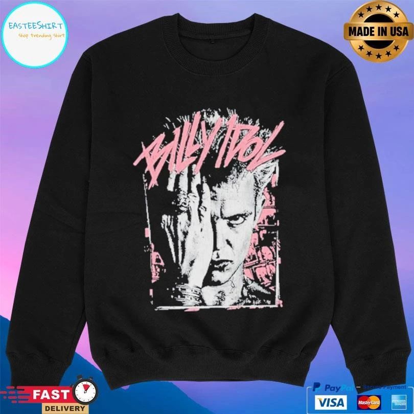 Billy Idol Pink Scratch Billy 2025 Tour T-shirts