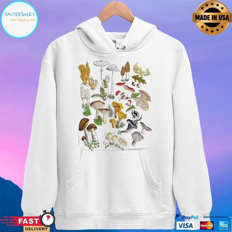 Mushrooms Adult Natural T-shirts