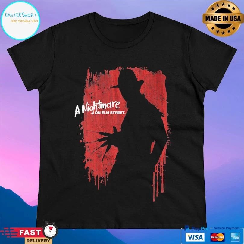 Freddy Krueger Silhouette A Nightmare On Elm Street T-shirts