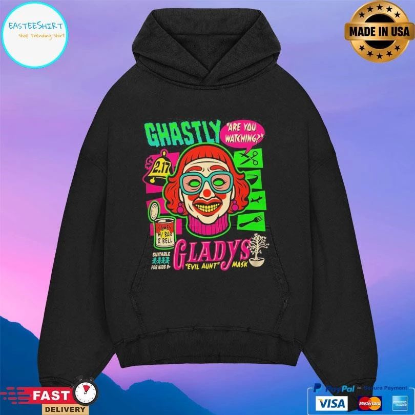 Ghastly Gladys Are You Watching Evil Aunt Mask T-shirts