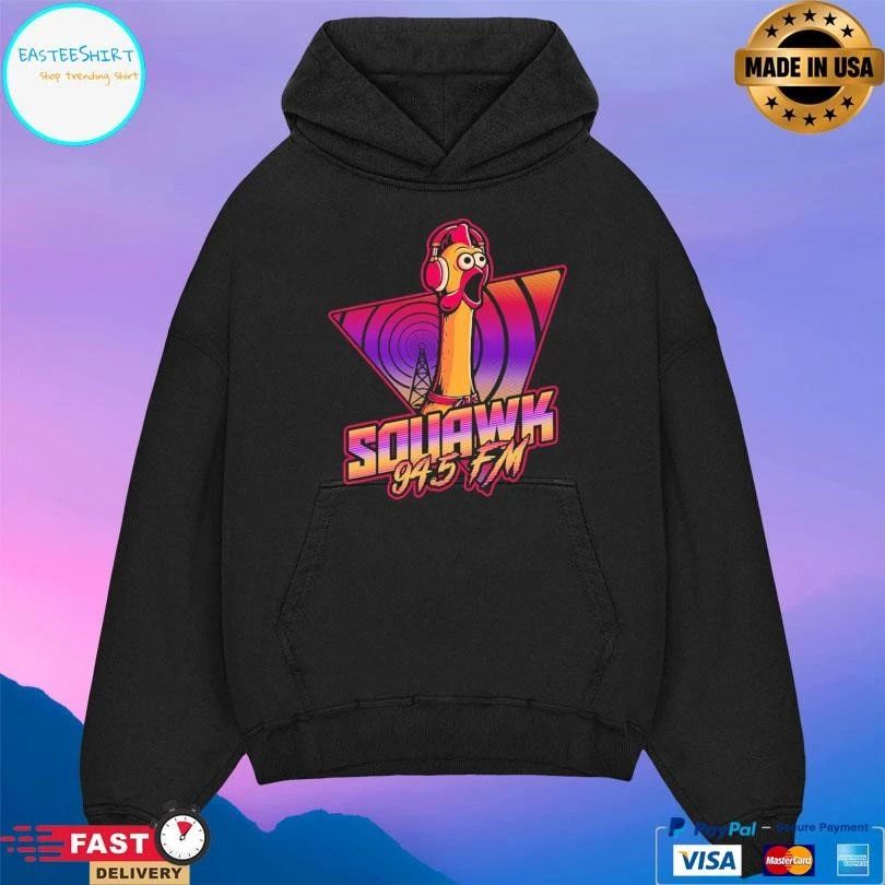 Squawk 945 Fm Chicken Vaporwave Radio T-shirts