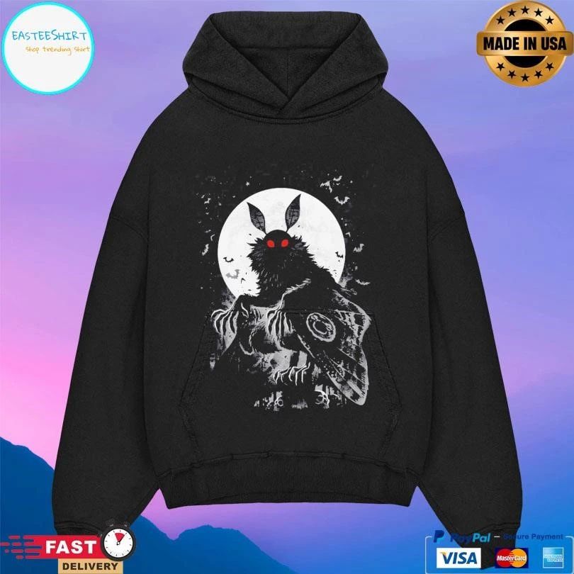 Red Eyed Mothman Moon T-shirts