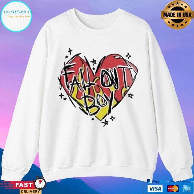 Scratch Heart Logo Fall Out Boy T-shirts