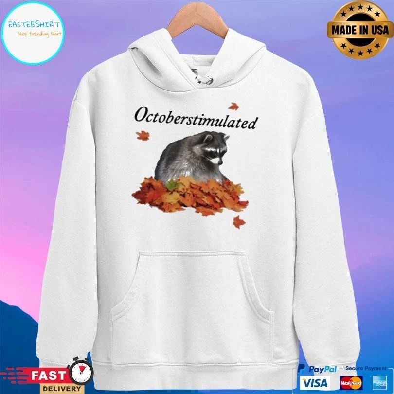 Raccoon October Stimulated T-shirts