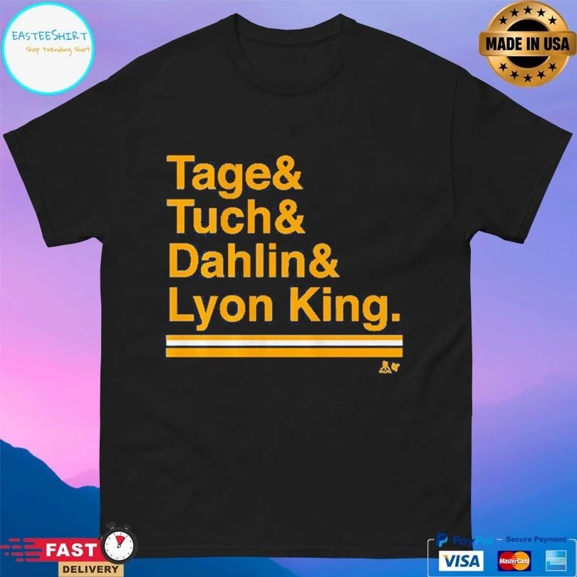 Buffalo Hockey Ampersand Tage And Tuch And Dahlin And Lyon King T-shirt