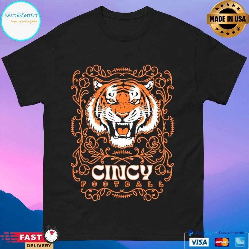 Cincy Football Tiger Pinstripe T-shirts