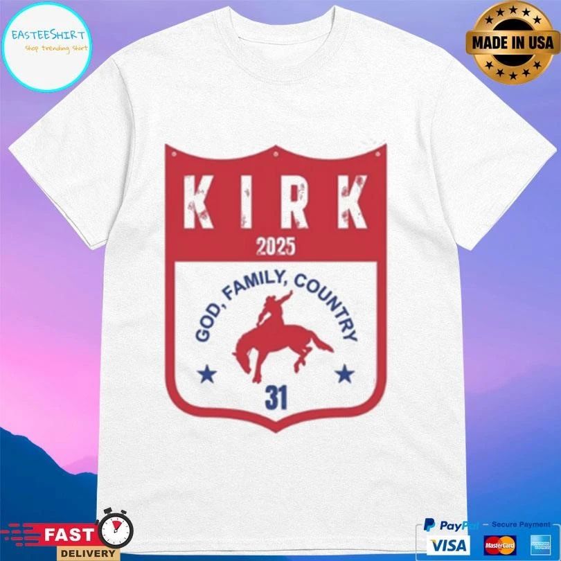 Freedom Kirk 2025 God Family Country 31 T-shirts