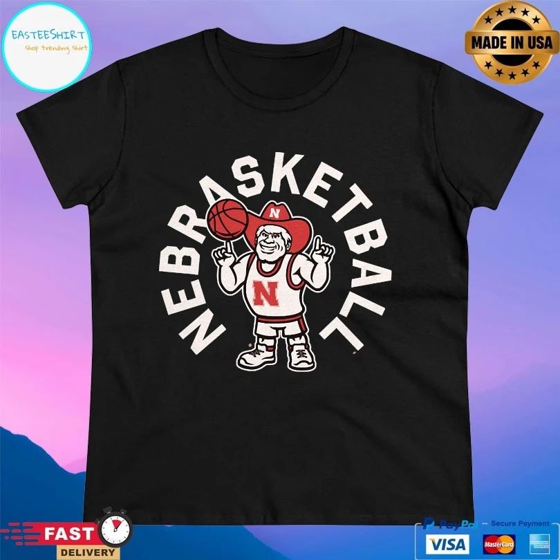 Nebrasketball Nebraska Cornhuskers Men’s Basketball Herbie Husker T-shirts