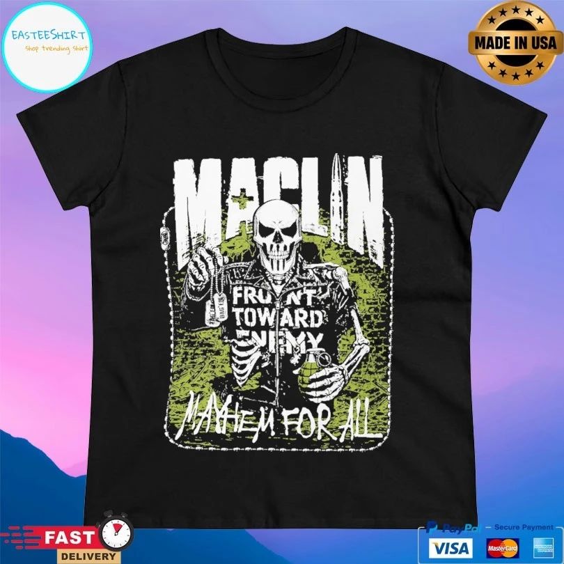 Steve Maclin Mayhem For All Skeleton T-shirts