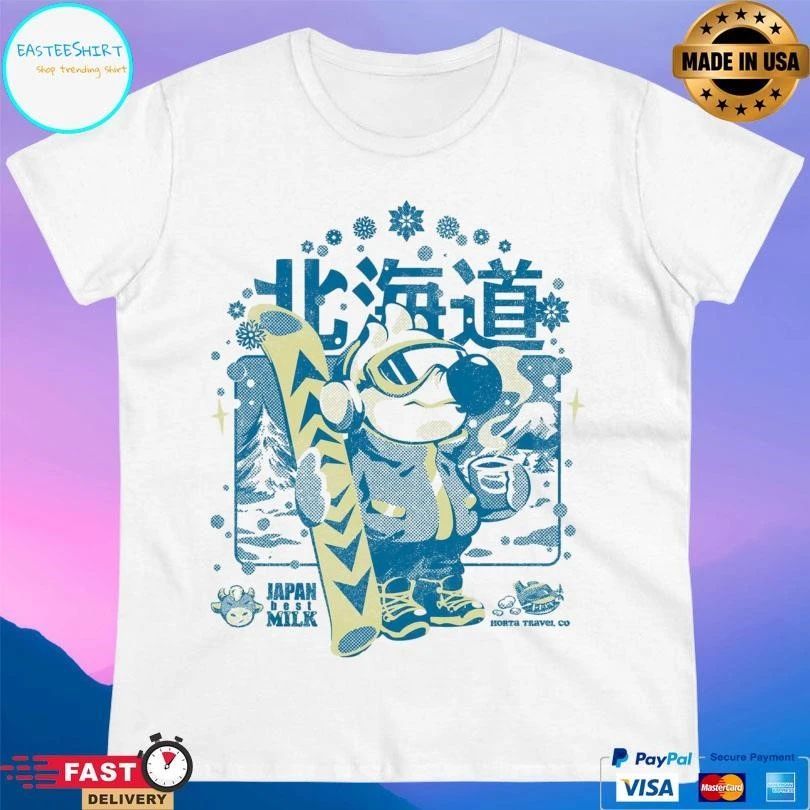 Hokkaido Ski Paradise Japan Best Milk Horta Travel Co Horta Studio T-shirts