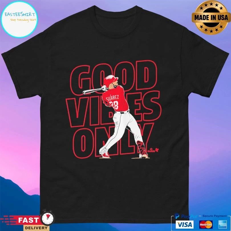 Eugenio Suarez Cincinnati Reds Good Vibes Only Cincinnati T-shirts