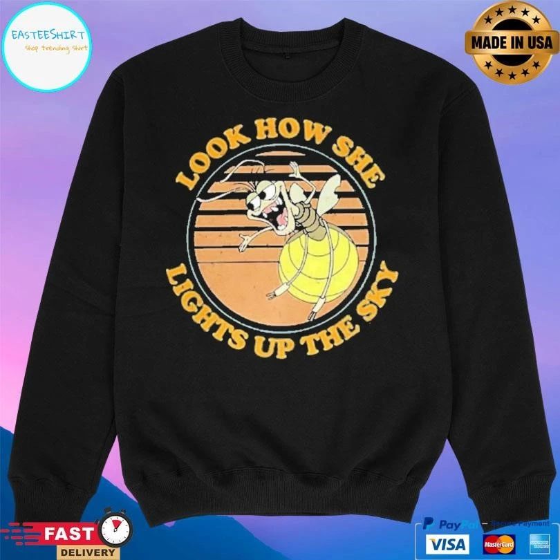 Ray Firefly The Princess And The Frog Look How She Lights Up The Sky T-shirts