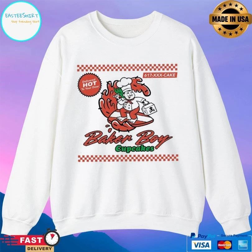 Baker Boy Cupcakes Pizza T-shirts