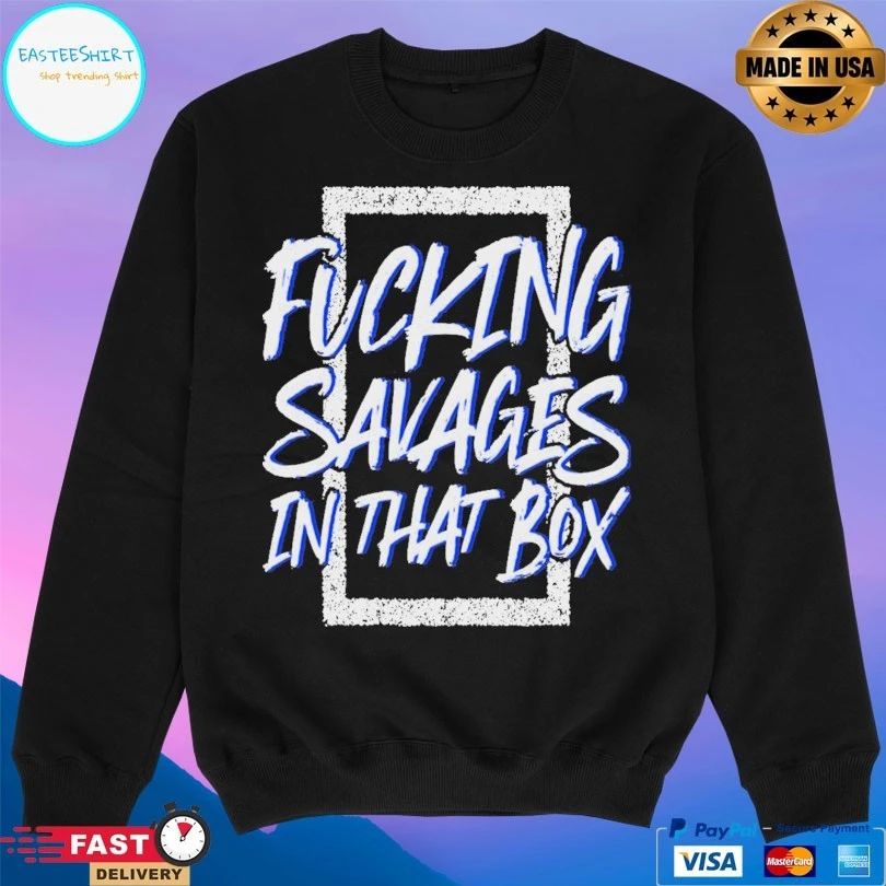 Fucking Savages In That Box Aaron Boone New York Yankees T-shirt