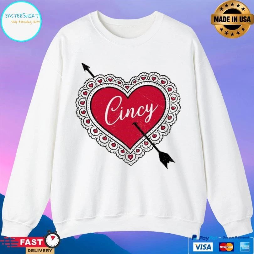 Cincy Valentine Arrow T-shirts
