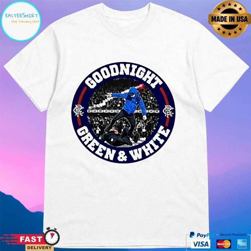 Goodnight Green And White Logo T-shirts