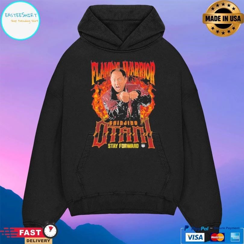Flaming Warrior Shinjiro Otani Stay Forward T-shirts