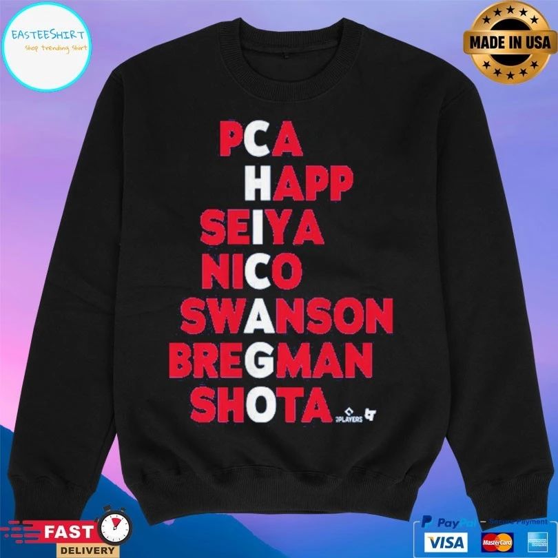 Chicago Names 2026 Pca Happ Seiya Nico Swanson Bregman Shota T-shirt