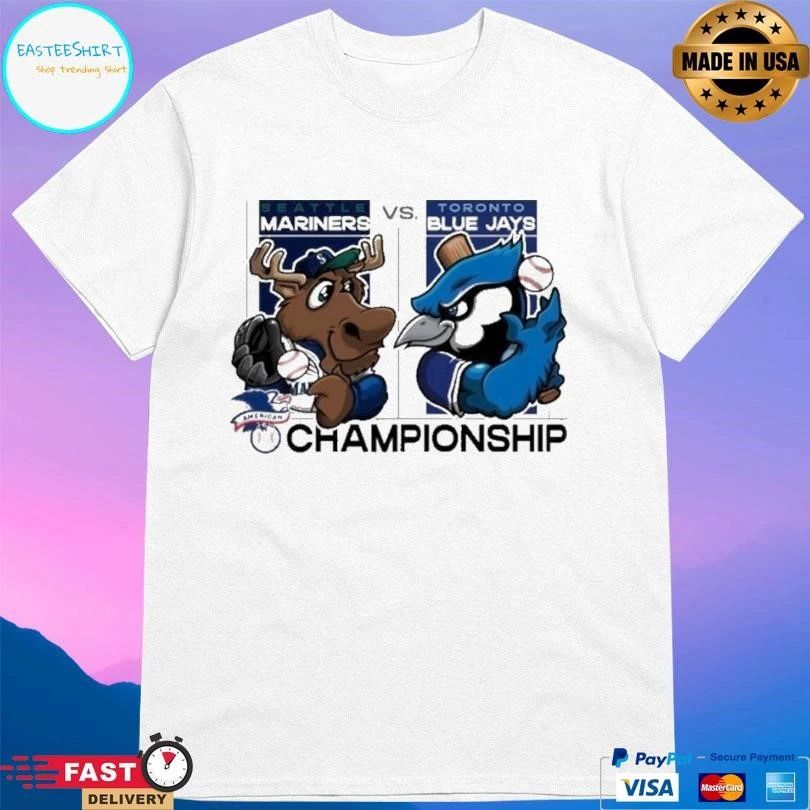 Seattle Mariners Vs Toronto Blue Jays American Championship 2025 Mascot T-shirts