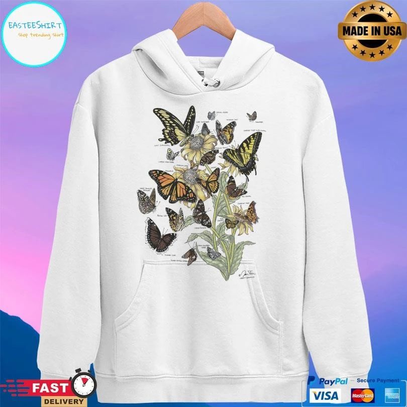 Butterflies Of North America Ladies T-shirts
