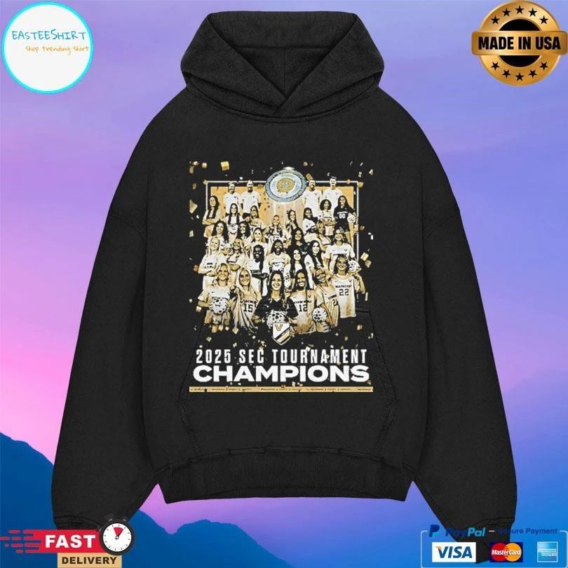 Vanderbilt Commodores Soccer All Team 2025 Sec Tournament Champions T-shirts