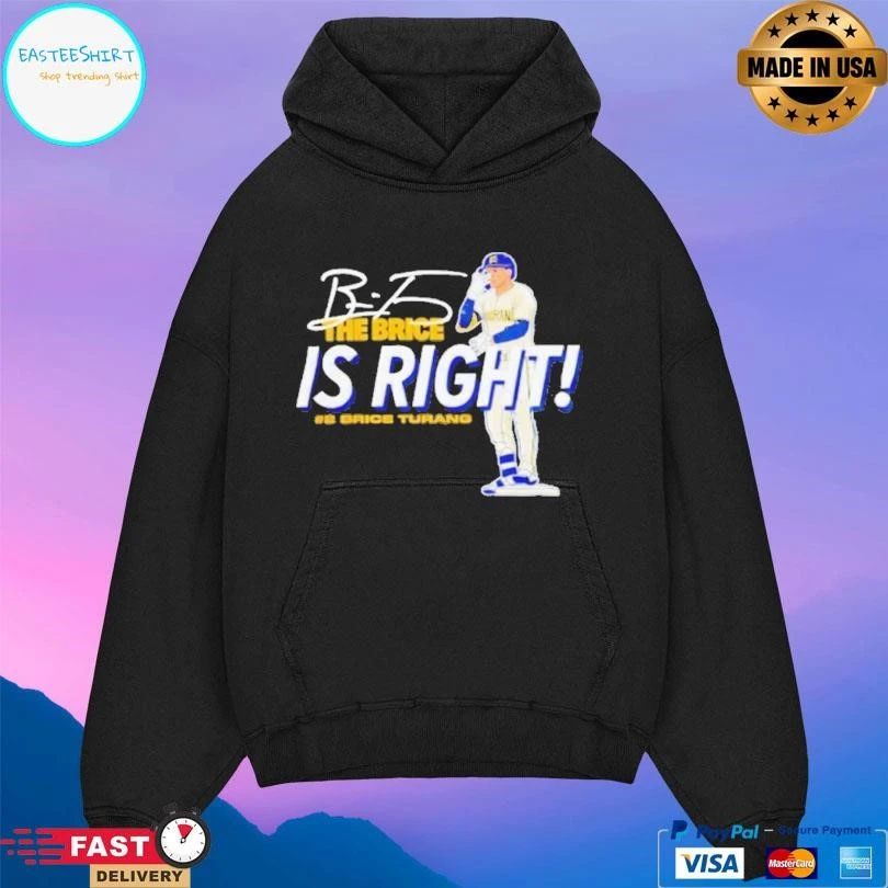 Brice Turang The Brice Is Right Milwaukee Brewers Baseball Signature 2025 T-shirts