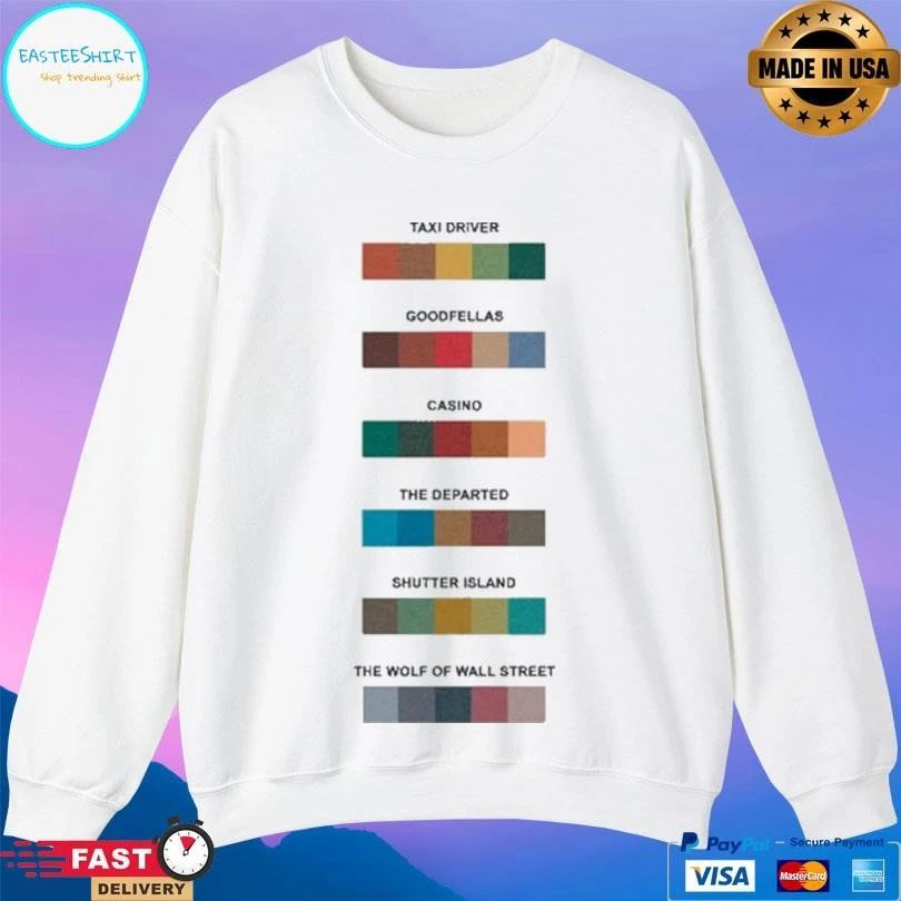 Taxi Driver Goodfellas Casino The Departed Shutter Island The Wolf Of Wall Street T-shirts