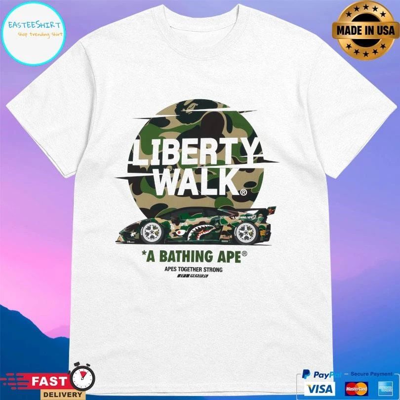 Liberty Walk A Bathing Ape Apes Together Strong T-shirts