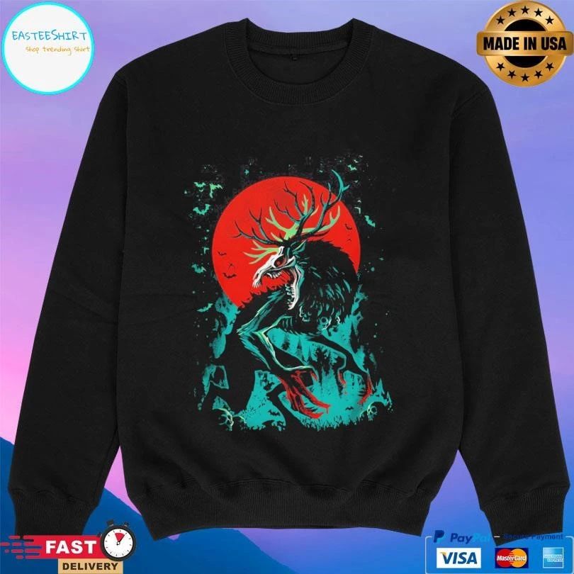 Wendigo The Devouring Evil Blood Moon T-shirts