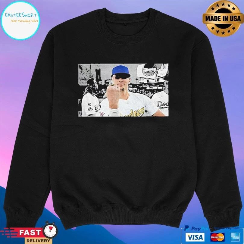 Kike Hernandez Funny Middle Finger Los Angeles Dodgers Baseball Championship Game Day 2025 T-shirts