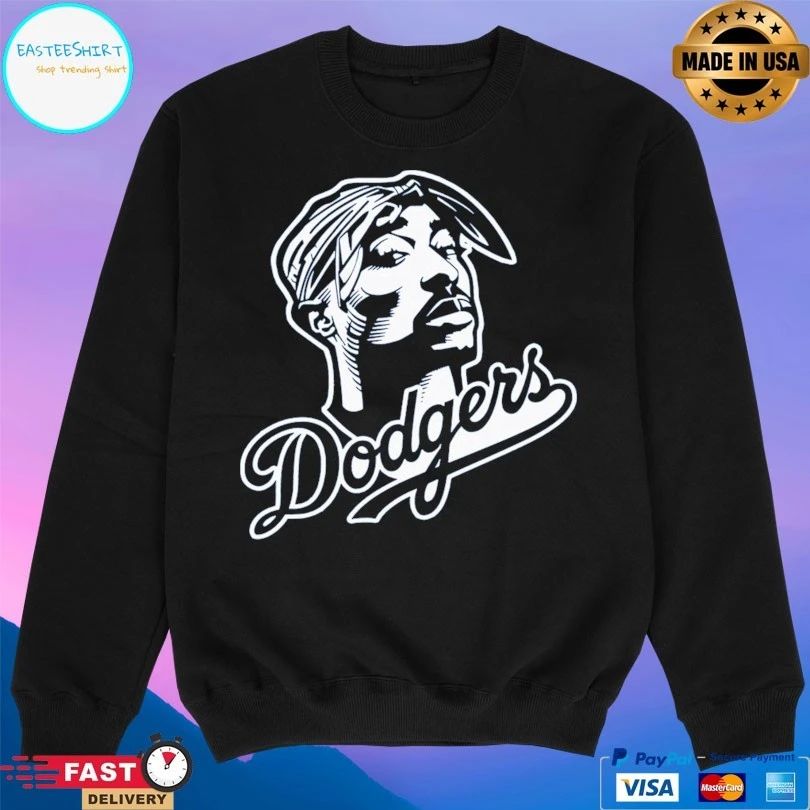Tupac Shakur Dodgers Los Angeles Dodgers T-shirt