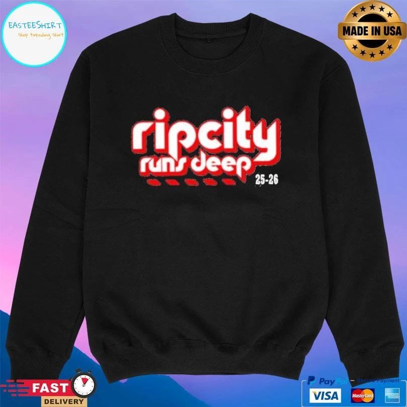 Portland Trail Blazers Ripcity Runs 25 26 T-shirts