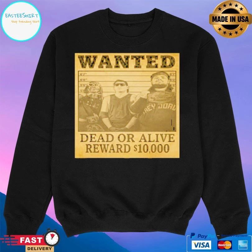 Wanted Dead Or Alive Reward T-shirts