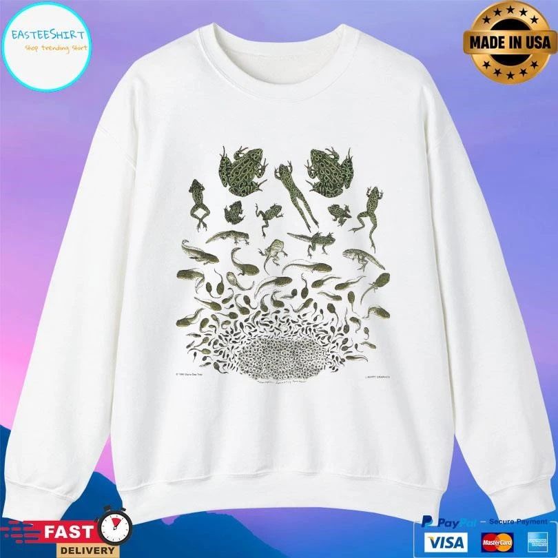 Frog Metamorphosis Adult Natural T-shirts