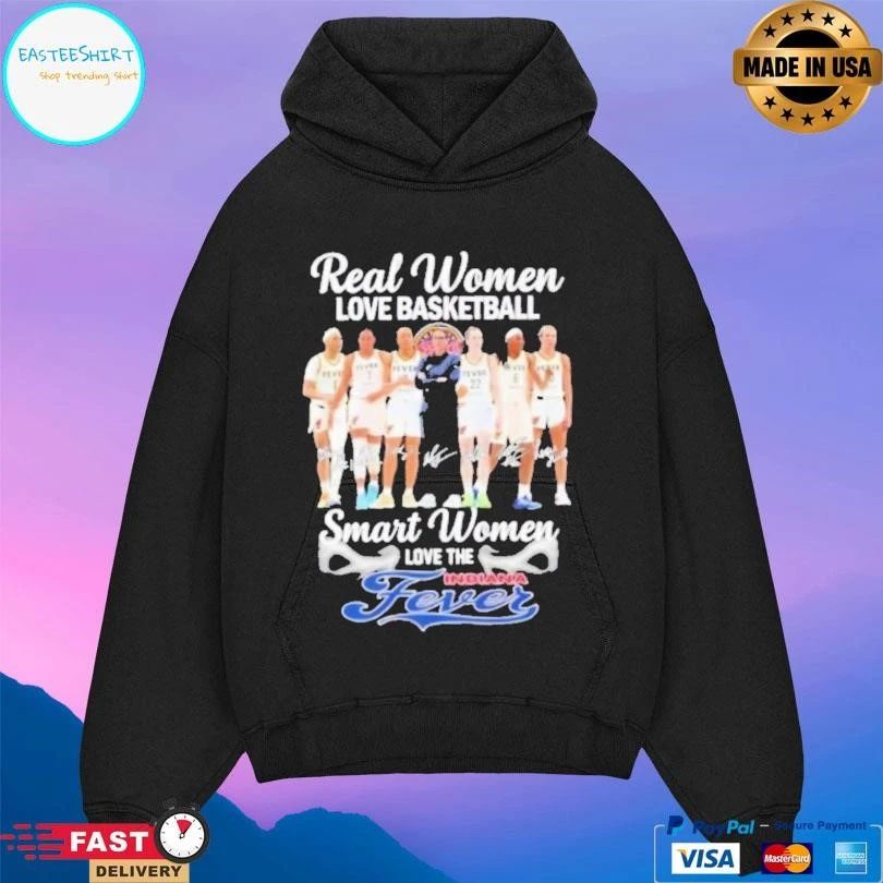 Real Women Love Basketball Smart Women Love The Indiana Fever Coach Stephanie White And Players Signatures T-shirts