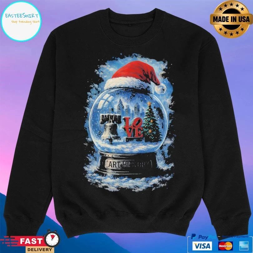 Toddler Philly Snow Globe Art History Christmas 2025 T-shirts