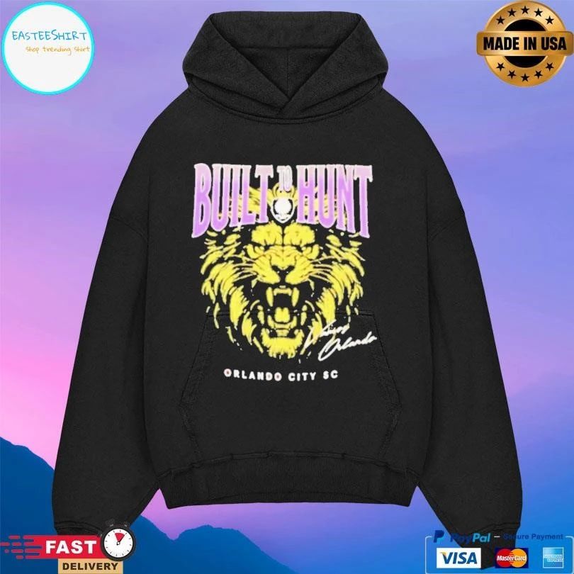 Orlando City Sc Built To Hunt Lion Signature T-shirts