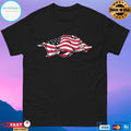 Arkansas Razorbacks Patriotic Marks Primary Logo T-shirts