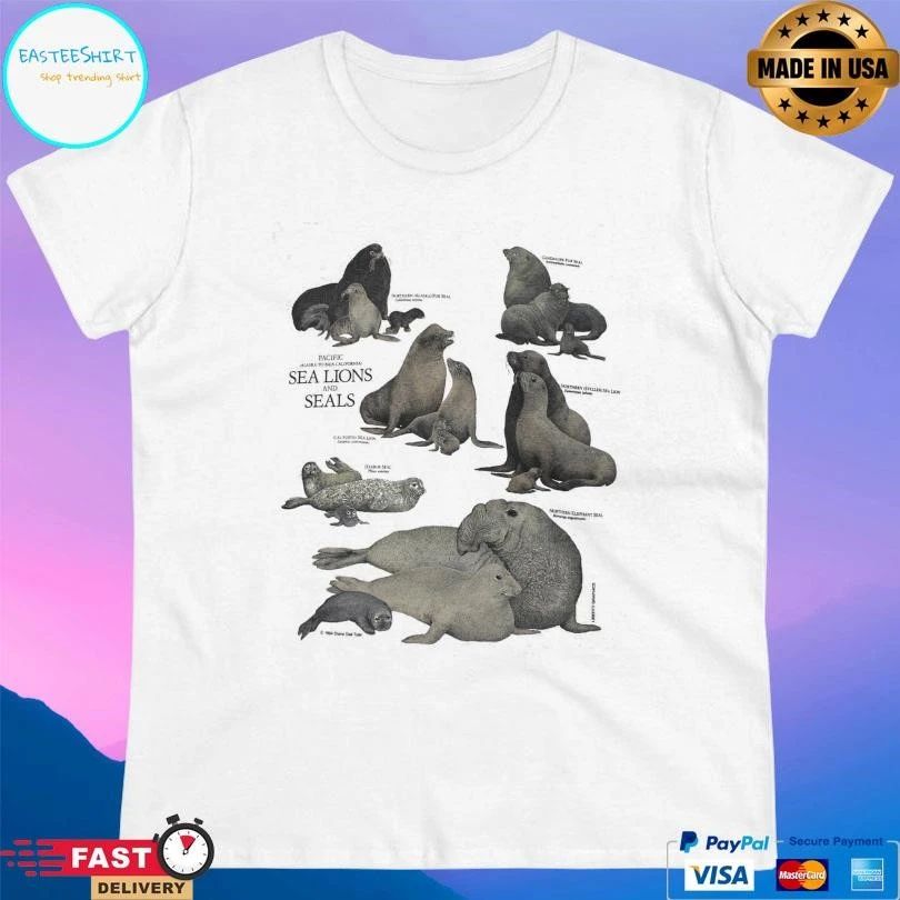 Sea Lions And Seals Adult T-shirts